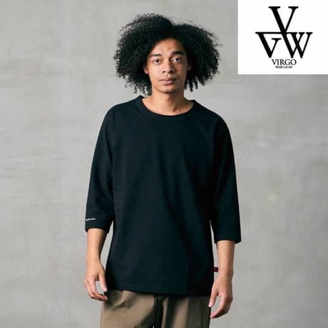 VIRGOwearworks ヴァルゴウェアワークス メンズ 7分袖カットソー ULTIMATE [Q] RUGGED ホワイト ブラウン ブラック VG-CUT-517