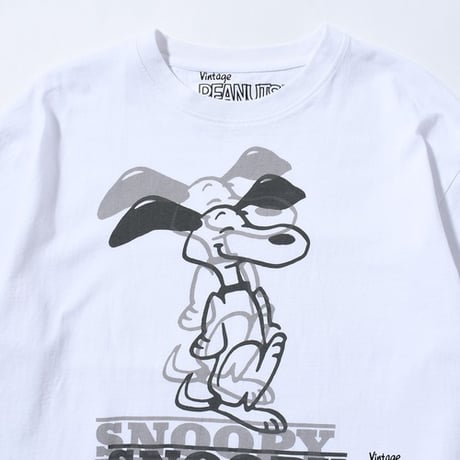 ジョンブル johnbull Johnbull 半袖Tシャツ メンズ PEANUTS SNOOPY Tシャツ 春夏ファッション ホワイト JT242C01