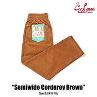 Cookman　Chef Pants Semiwide Corduroy Brown　ブラウン