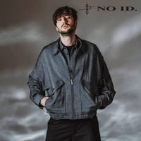 ノーアイディー no id noid NOID. ブルゾン メンズ WWU-BIGフライトジャケット 春物商品 グレー ブラック 858006-448B