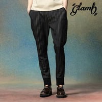 glamb グラム パンツ メンズ Sparkle Stripe Jogger Pants/スパークルストライプジョガーパンツ ブルー チャコール ブラック GB0225/P03