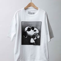 ジョンブル johnbull Johnbull 半袖Tシャツ メンズ PEANUTS Tシャツ(JOE COOL shades) 春夏ファッション ホワイト JT251C58