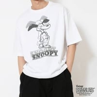 ジョンブル johnbull Johnbull 半袖Tシャツ メンズ PEANUTS SNOOPY Tシャツ 春夏ファッション ホワイト JT242C01