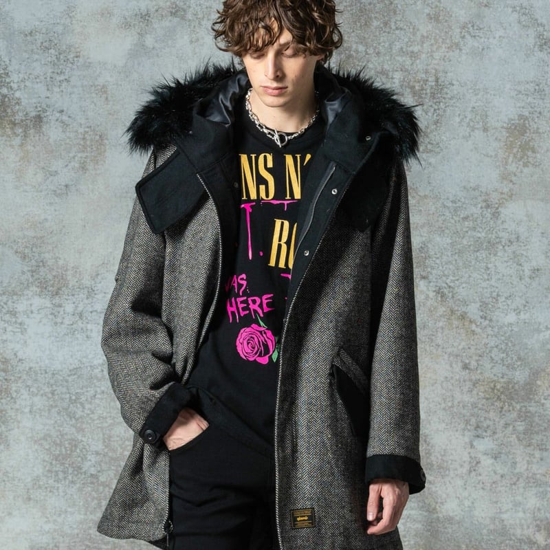 glamb グラム モッズコート メンズ High Neck Mods Coat/ハイネックモ