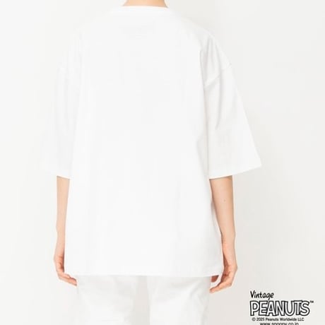 ジョンブル johnbull Johnbull 半袖Tシャツ メンズ PEANUTS Tシャツ(DENIM SNOOPY) 春夏ファッション ホワイト JT251C53