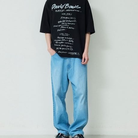 ジョンブル johnbull Johnbull 5分袖Tシャツ メンズ アーティストTシャツ(David Bowie/Scary Monsters) 春夏 ホワイト ブラック JT261C34