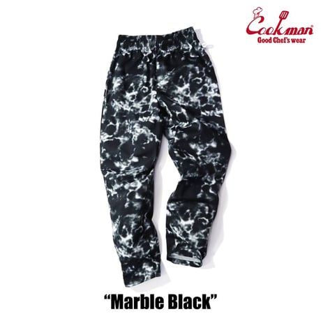Cookman　Chef Pants Marble Black