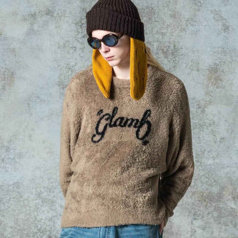 glamb」 ニットカーディガン L ホワイト メンズ glamb グラム ニット 