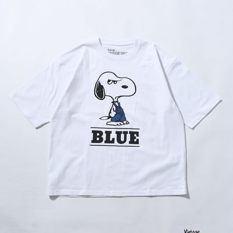 ジョンブル johnbull Johnbull 半袖Tシャツ メンズ PEANUTS Tシャツ(DENIM SNOOPY) 春夏ファッション ホワイト JT251C53