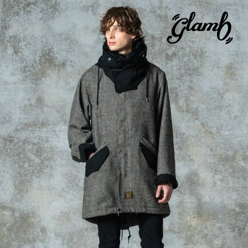 glamb グラム モッズコート メンズ High Neck Mods Coat/ハイネックモ