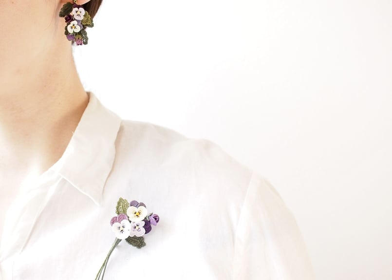 パンジーのブローチ | アンデルヨン