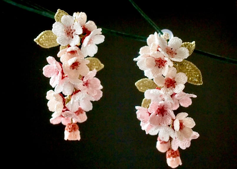 アンデルヨン　桜イヤリング 桜の耳飾り | アンデルヨン