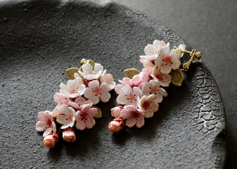 アンデルヨン　桜イヤリング 桜の耳飾り | アンデルヨン