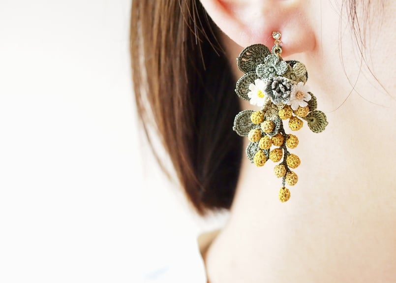 確認用！ミモザのイヤリング ミモザの耳飾り | アンデルヨン