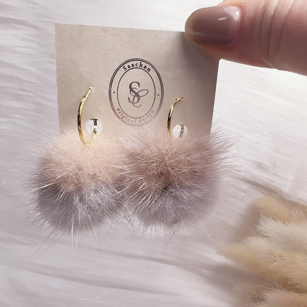 saachan様　✳️136 +④4　ミンクファー Wミンクファー | saachan_accessory