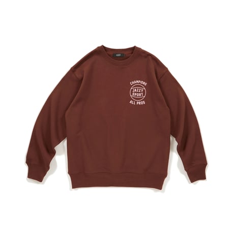 DIASPORA "Jazzy Sport SYMBIOSIS Crewneck Sweatshirt" (Brown) L