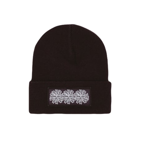 FUCKING AWESOME "THREE SPIRAL EDGE STITCH BEANIE" (Black)