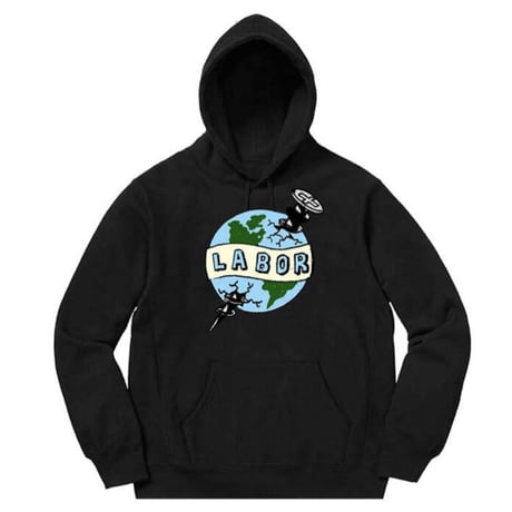 LABOR" SCREWROLD HOODIE"(black) XL