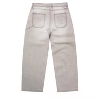 YARDSALE "SLUB STAIN PHANTASY JEANS" (SILVER) M