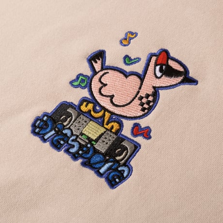 DIASPORA"Thunderbird Hooded Sweatshirt "Smoky Pink