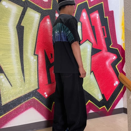 YARDSALE "TIE DYE T-SHIRT" (BLACK) L