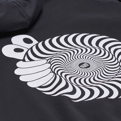 LRAB X SPITFIRE "SWIRL HOODIE  (WASHED BLACK) L