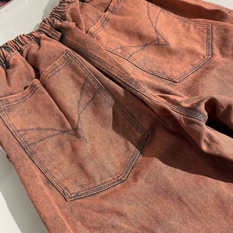 TELEVISI STAR "BAGGY OG PANTS SUNFLOWERS (SOFT BRICK) M
