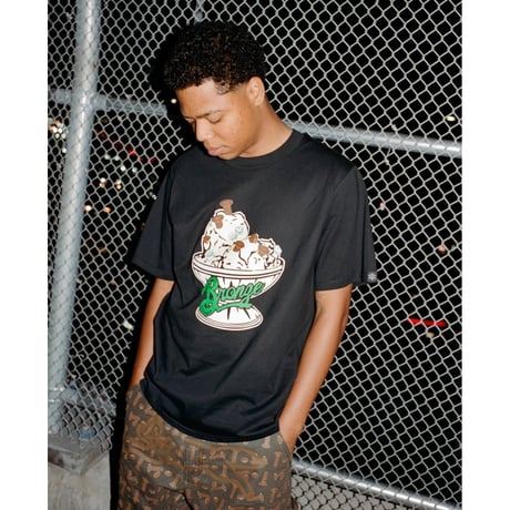 BRONZE 56K × ICECREAM "56000 FLAVORS TEE" (Black) M