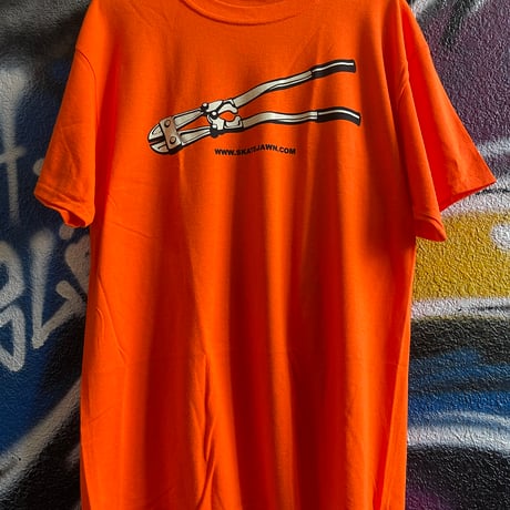SKATE JAWN "BOLT CUTTER TEE" (Orange) L