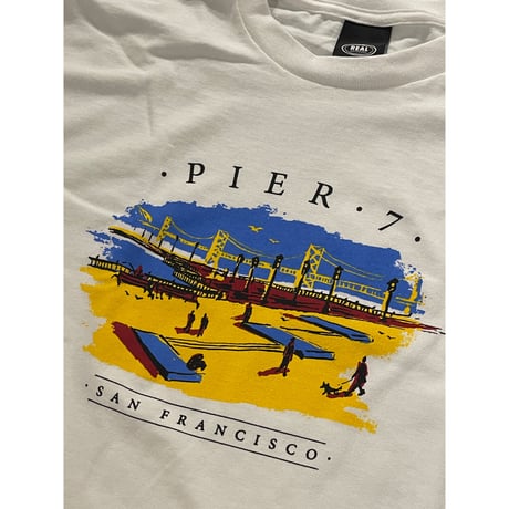 REAL "Pier 7 T-Shirt" (White) M/L