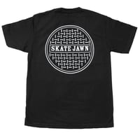 SKATE JAWN"Sewer Cap Tee" (BLACK) XL