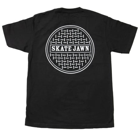 SKATE JAWN"Sewer Cap Tee" (BLACK) XL