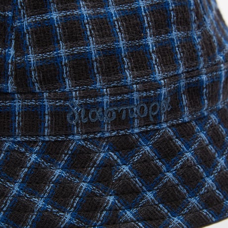 DIASPORA "Panama Plaid Hat" (Black)
