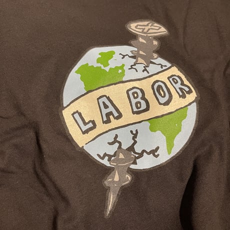 LABOR "SCREWROLD TEE"(black) XL