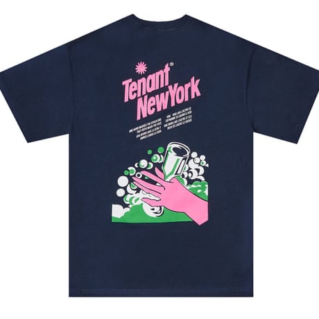 TENANT NY "Glove Tee"(Navy) L