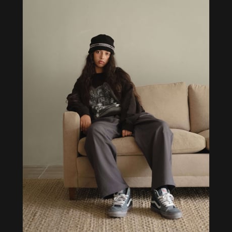 DIASPORA "Spiky Boy Crewneck Sweatshirt" (Black) XL