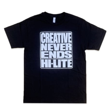 hi-lite "CREATIVE NEVER ENDS TEE" (Black) L
