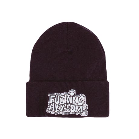 FUCKING AWESOME "PBS LOGO CUFF BEANIE" (Black)