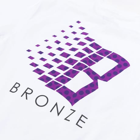 BRONZE 56K  "POLKA DOT LOGO TEE"(White)  XL