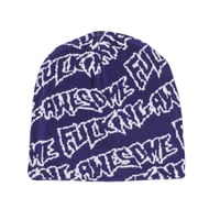 FUCKING AWESOME "STAMP REPEAT SKULLY BEANIE" (Navy)