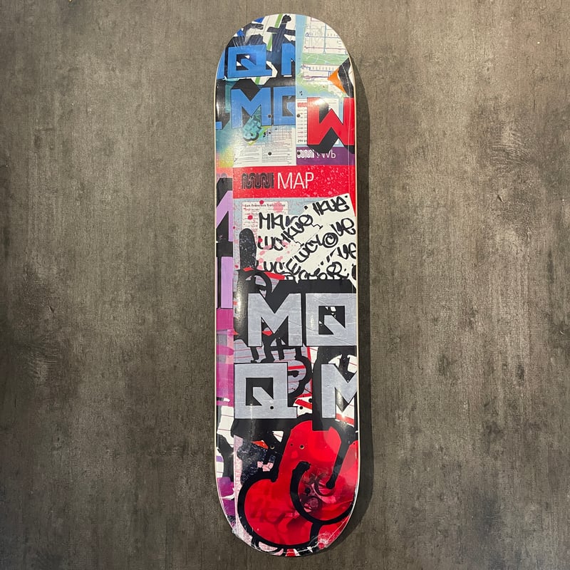 MQ × LOW KEY SKATE DECK 8.0 MQ x Low Key Muni Map - Skateboard – Low Key Skate Shop