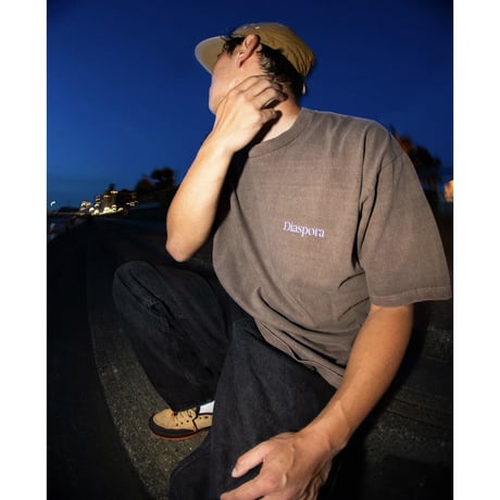 DIASPORA "Dyed Magic Circle Tee"(Brown)L