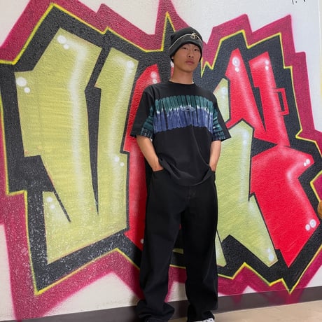 YARDSALE "TIE DYE T-SHIRT" (BLACK) L