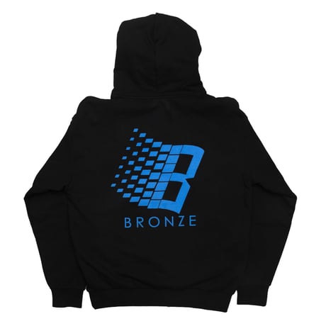 BRONZE 56K "LOGO PUFF PRINT HOODY" (BLACK) M