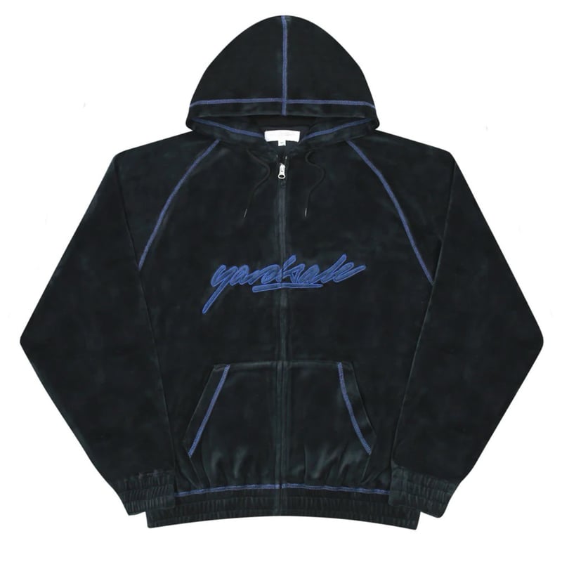 YARDSALE VELOUR STITCH HOOD BLUE YARDSALE VELOUR STITCH HOOD BLUE