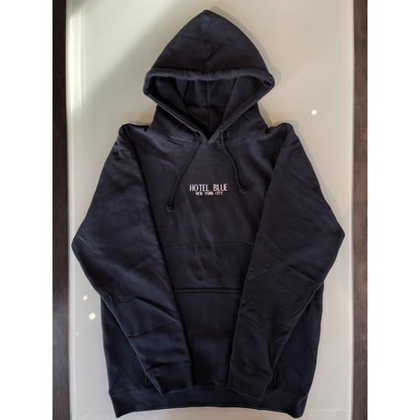 HOTEL BLUE "Embroidered Logo Hoody" (NAVY) L
