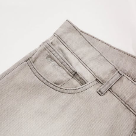 YARDSALE "SLUB STAIN PHANTASY JEANS" (SILVER) M