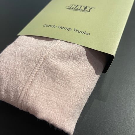 JHAKX "Holiday Comfy HEMP Trunks" (Ash Pink) M
