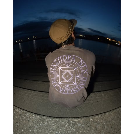 DIASPORA "Dyed Magic Circle Tee"(Brown)L