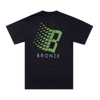 BRONZE 56K  "POLKA DOT LOGO TEE"(black)  XL